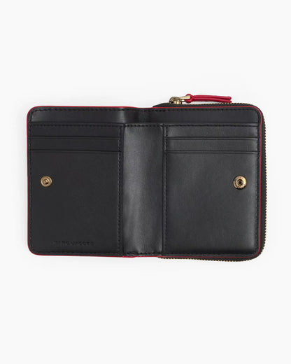 Marc Jacobs The Leather Mini Compact Wallet True Red