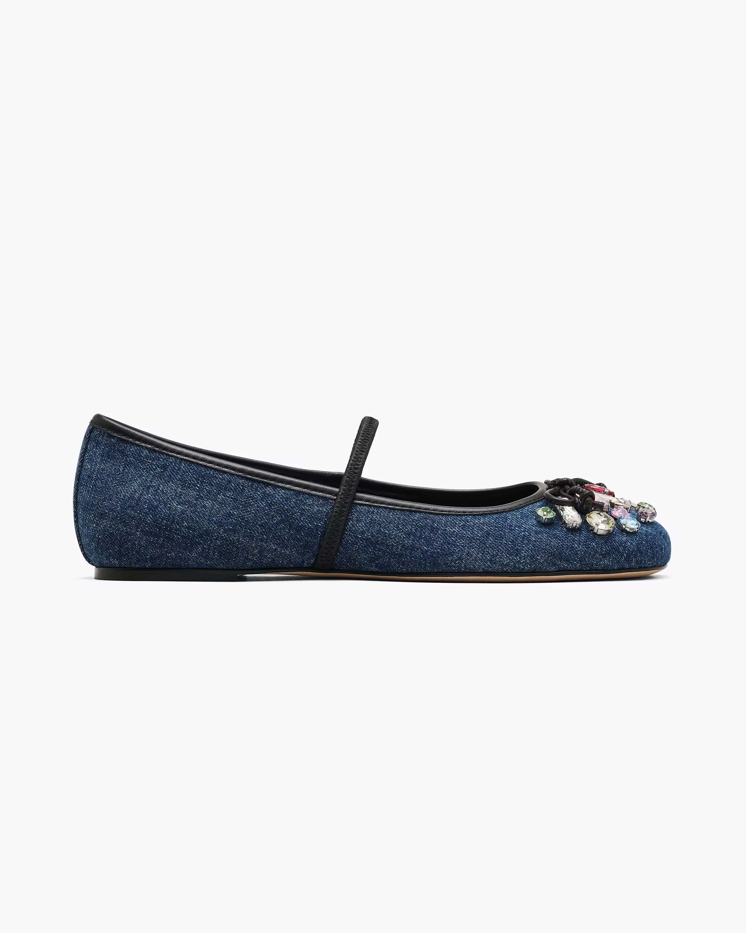 Marc Jacobs The Gem Denim Sabrina Ballerina Indigo
