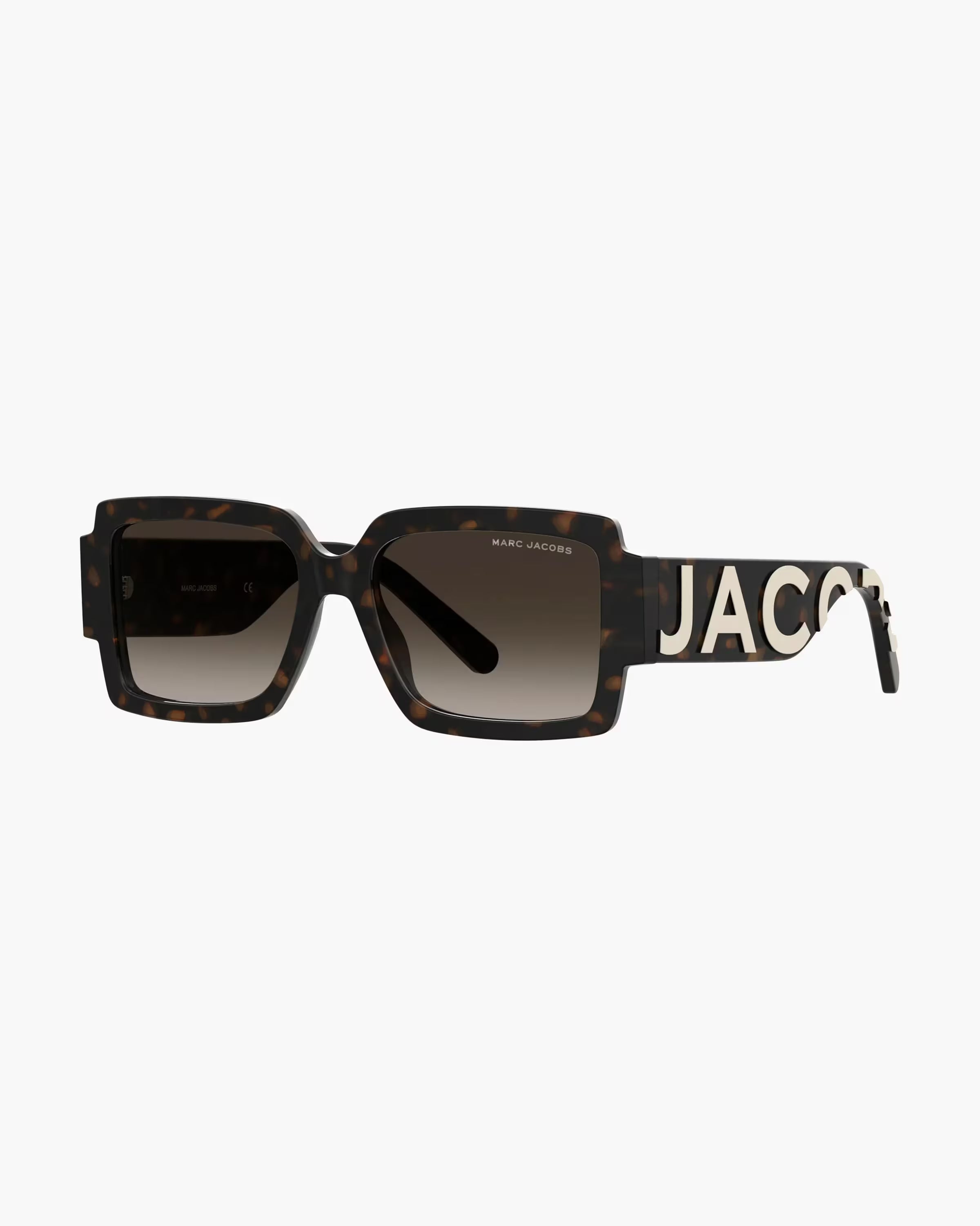 Marc Jacobs The Bold Logo Square Sunglasses Havana