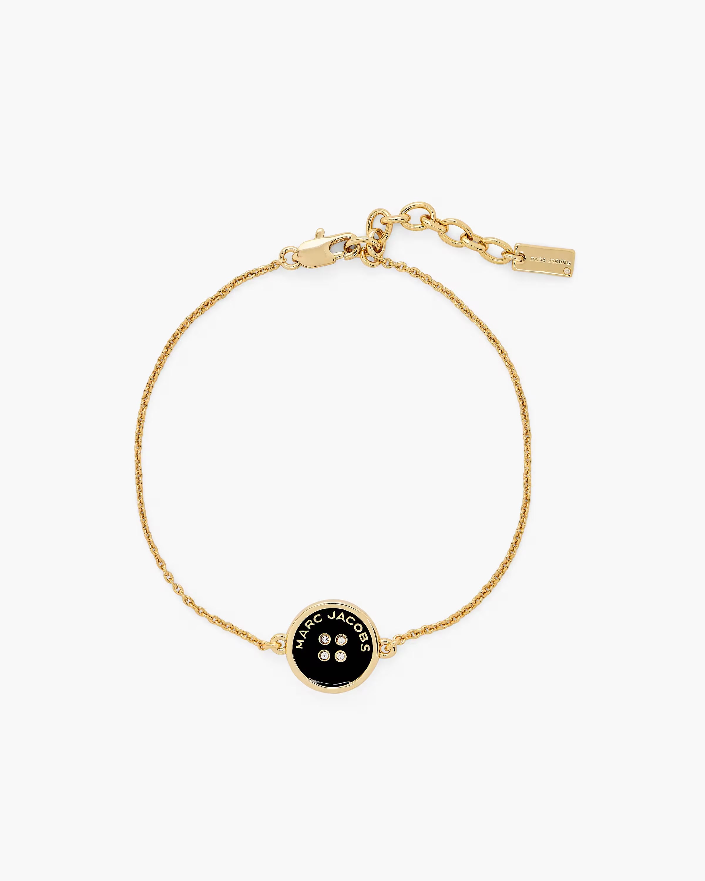 Marc Jacobs The Button Chain Bracelet Gold/Black
