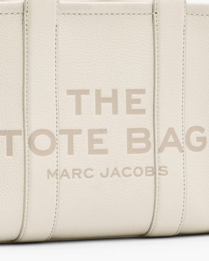 Marc Jacobs The Leather Small Tote Bag Cotton/Silver