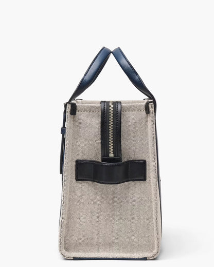 Marc Jacobs The Wavy Canvas Medium Tote Bag Ivory/Navy