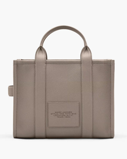Marc Jacobs The Leather Medium Tote Bag Cement