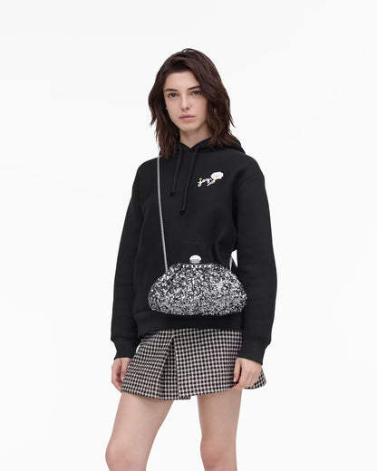Marc Jacobs The Sequin Glam Small Clutch Silver