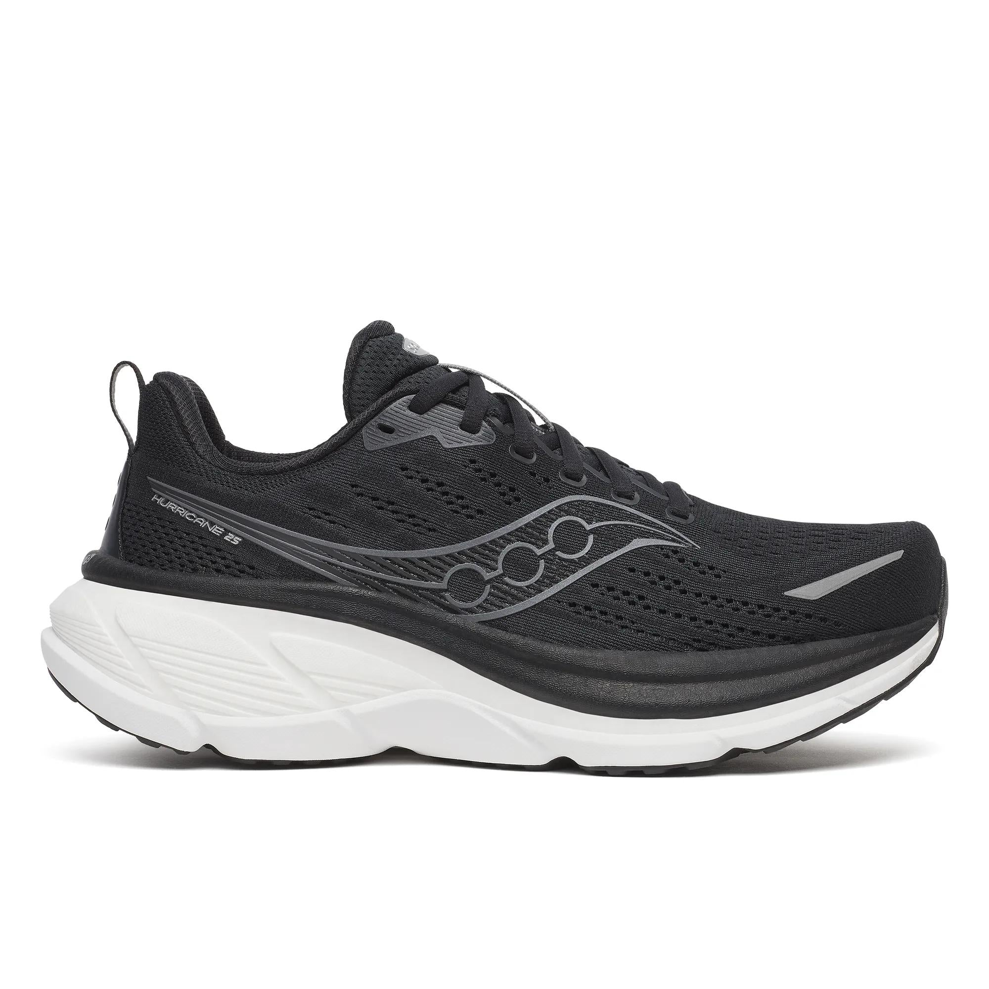 Saucony Men's Hurricane 25 Wide Black | White