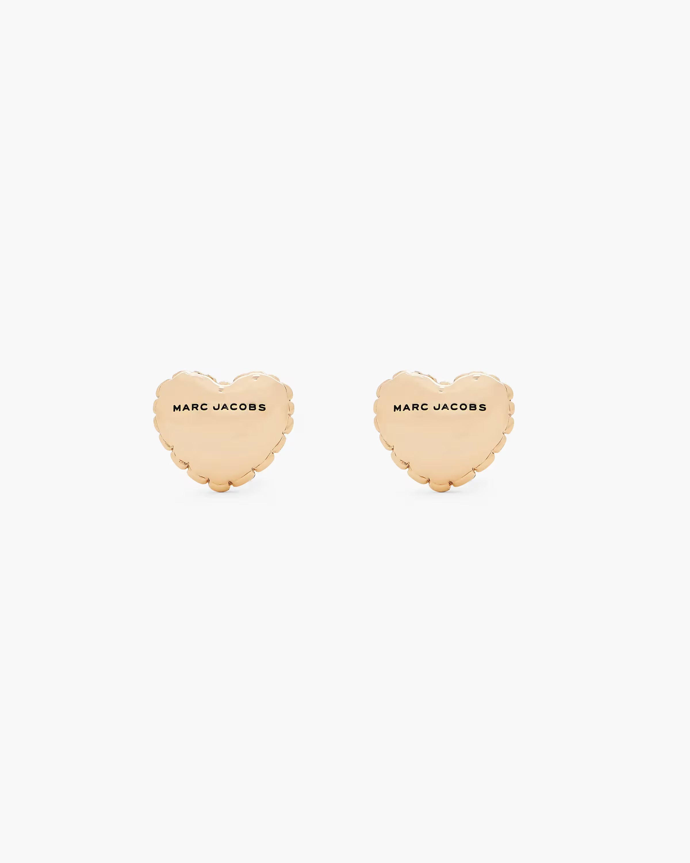 Marc Jacobs The Heart Balloon Stud Earrings Light Antique Gold
