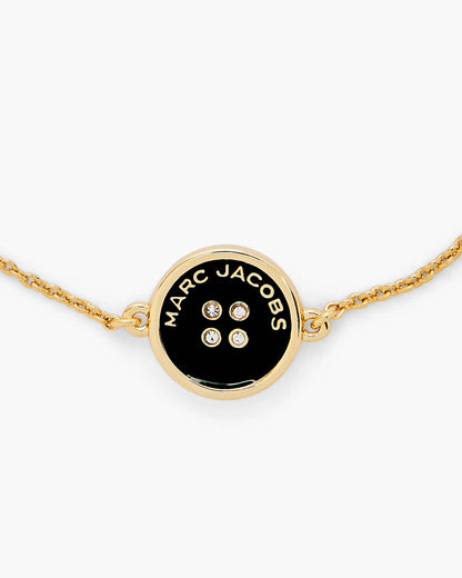 Marc Jacobs The Button Chain Bracelet Gold/Black