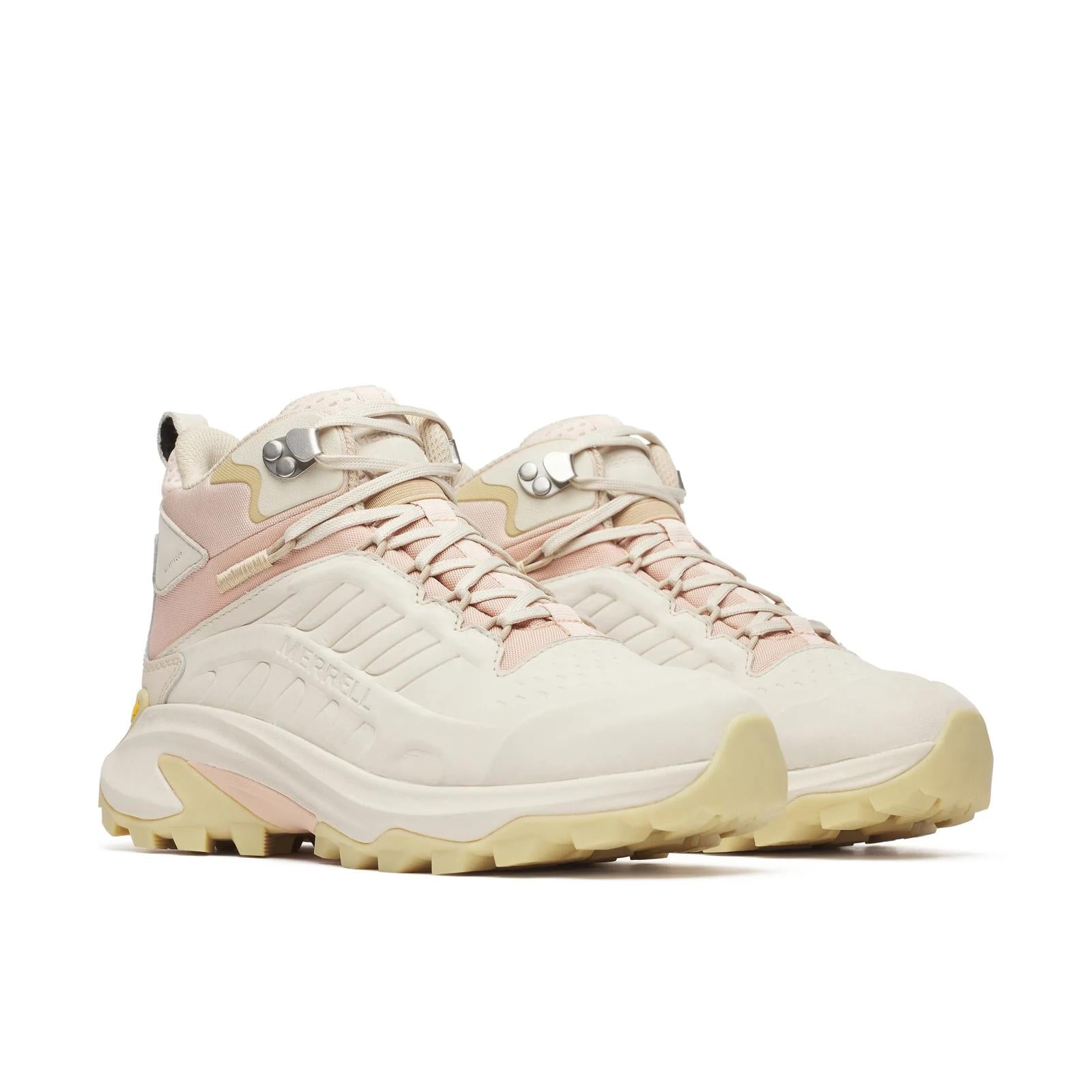 Merrell Women's Moab Speed 2 Leather Mid Waterproof Eggshell