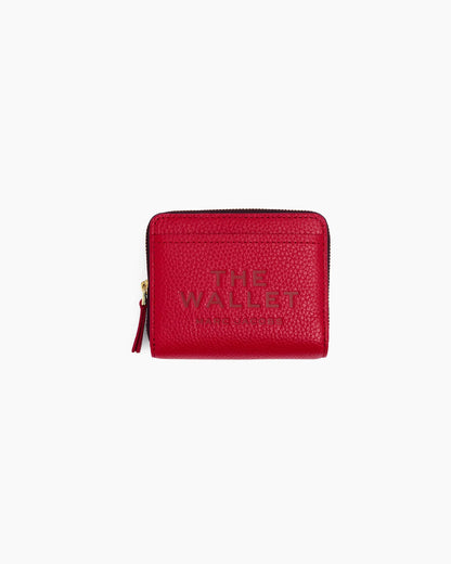 Marc Jacobs The Leather Mini Compact Wallet True Red