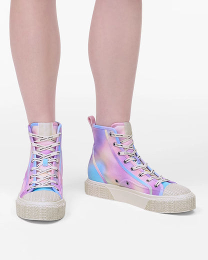 Marc Jacobs The Airbrush Canvas Sneaker Blue Multi