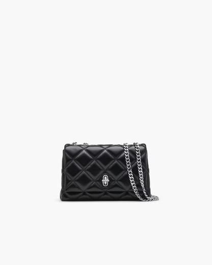 Marc Jacobs The Quilted Slim Dual Convertible Shoulder Bag Black