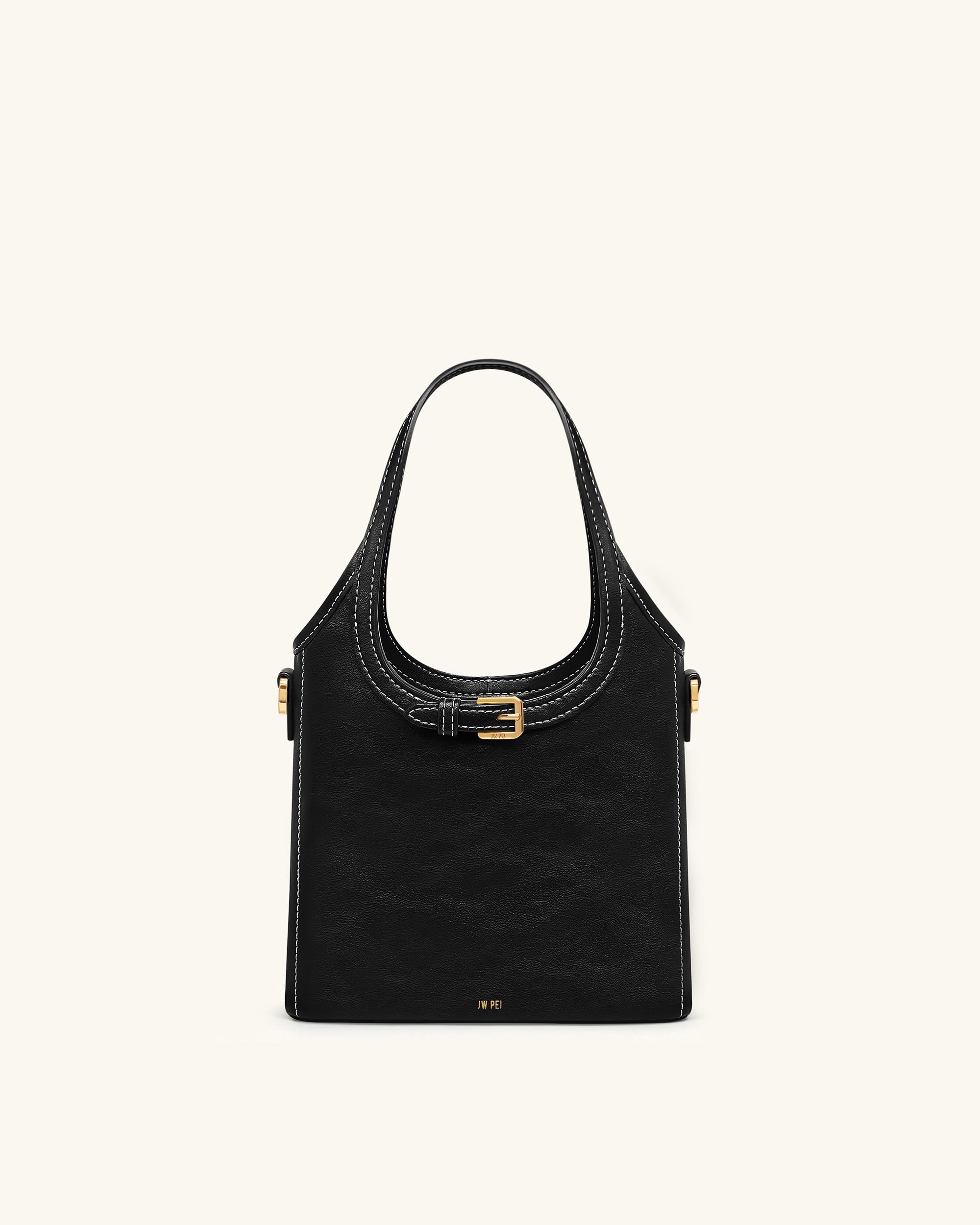 Jw Pei Brooke Mini Belted Embellished Top Handle Bag Black