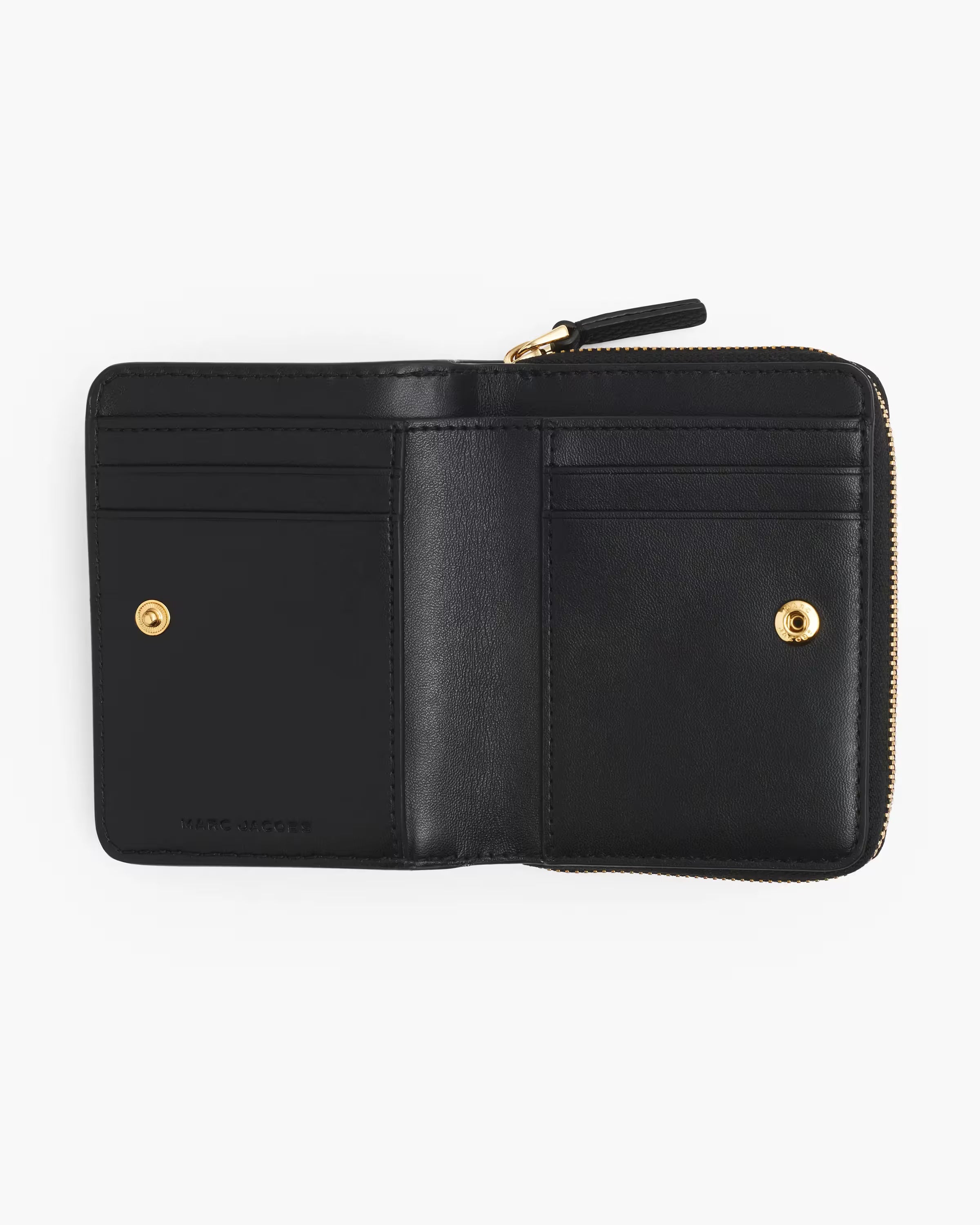 Marc Jacobs The Leather Mini Compact Wallet Black