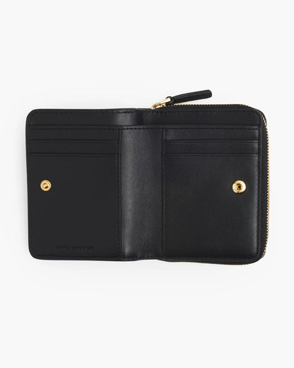 Marc Jacobs The Leather Mini Compact Wallet Black