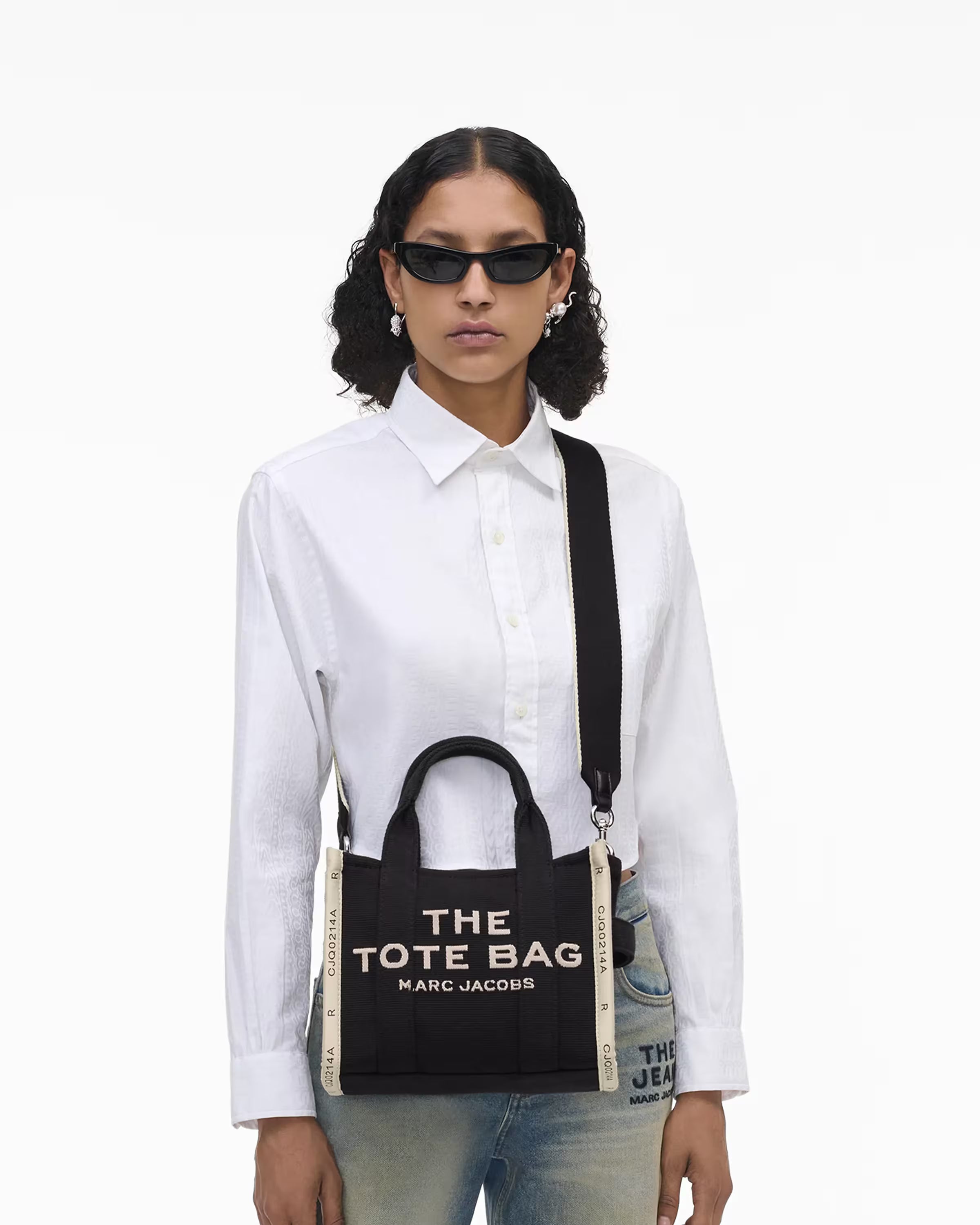 Marc Jacobs The Jacquard Small Tote Bag Black