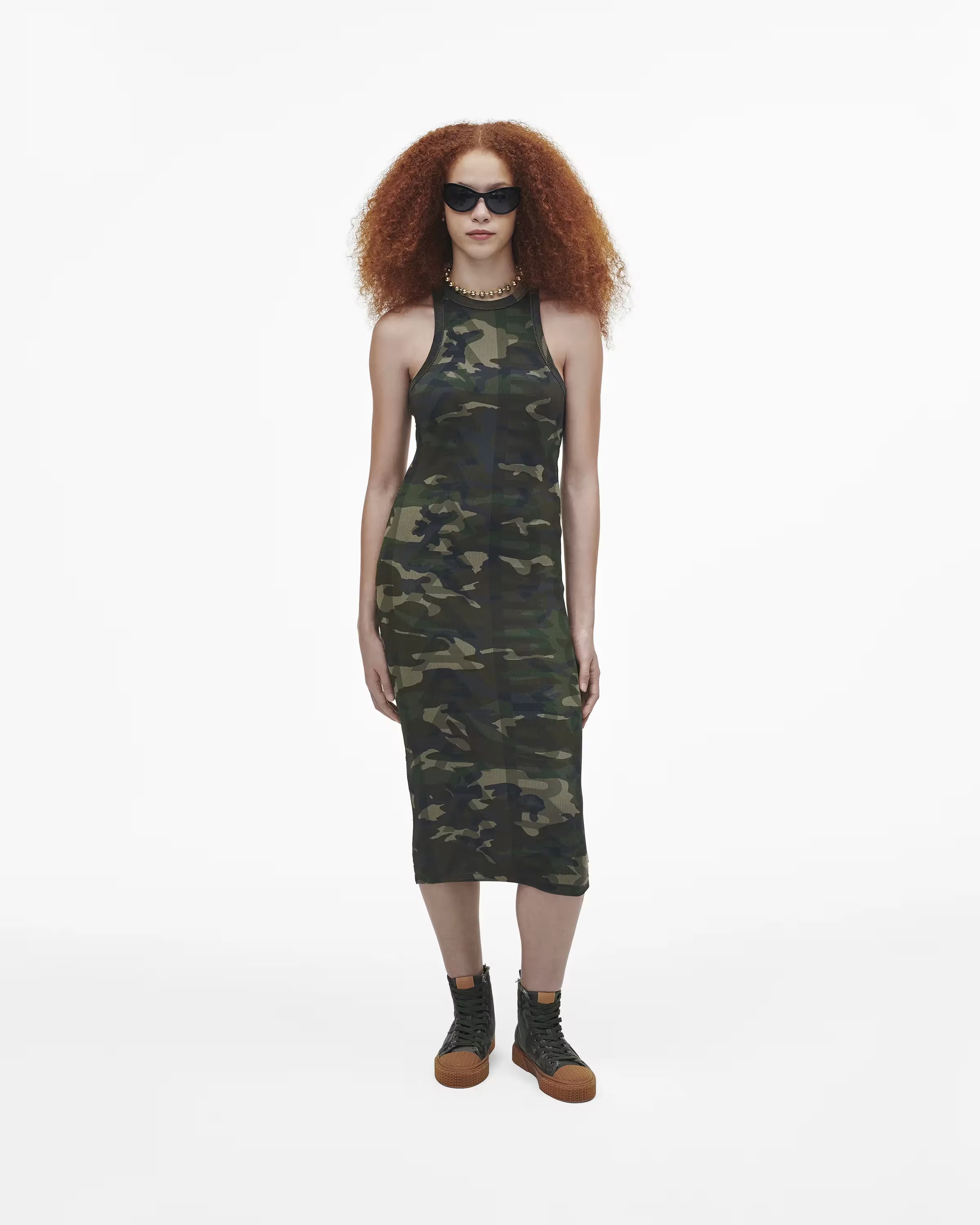 Marc Jacobs The Camo Jacquard High Top Sneaker Camo Multi