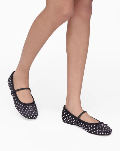 Marc Jacobs The Studded Sabrina Ballerina Black Multi