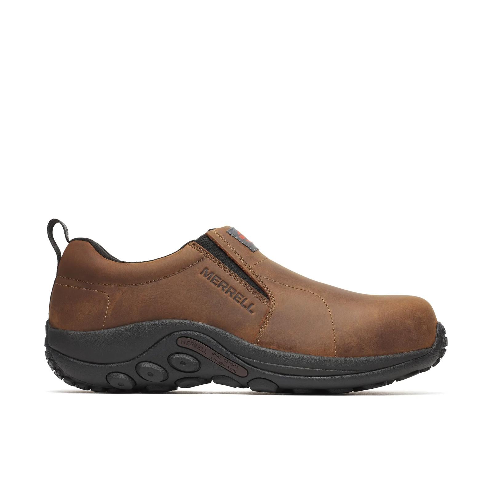Merrell Men's Jungle Moc Leather Hi-Vis Carbon Fiber Low Brown