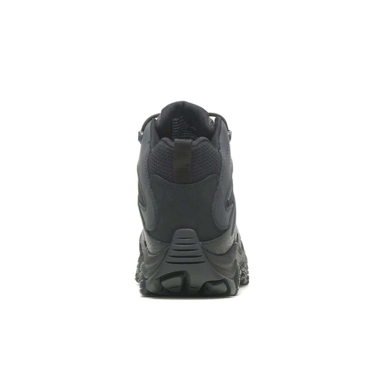 Merrell Men's Moab 3 Mid Tactical Waterproof Black