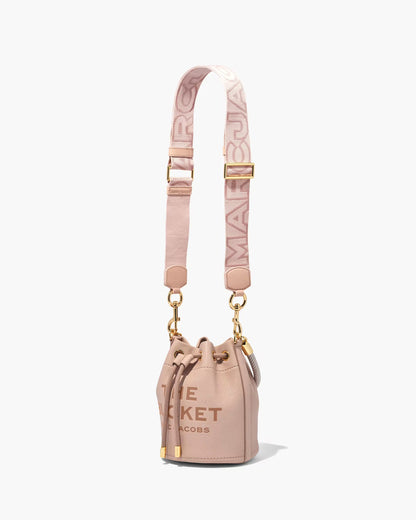 Marc Jacobs The Thin Outline Logo Webbing Strap Rose Multi