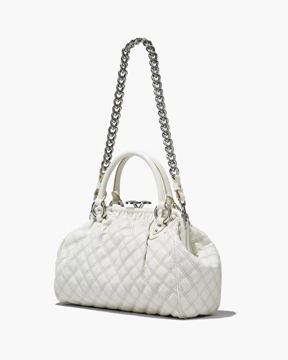 Marc Jacobs Re-Edition Quilted Leather Stam Bag Cloud White