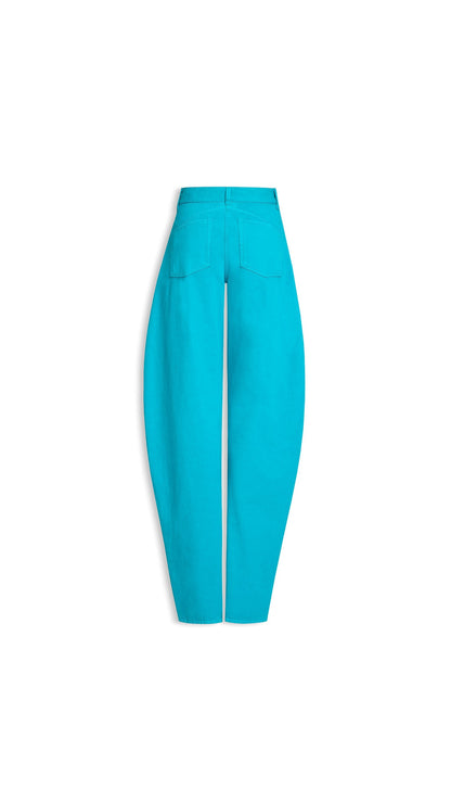 Alaïa Low-Waist Round Denim Jeans