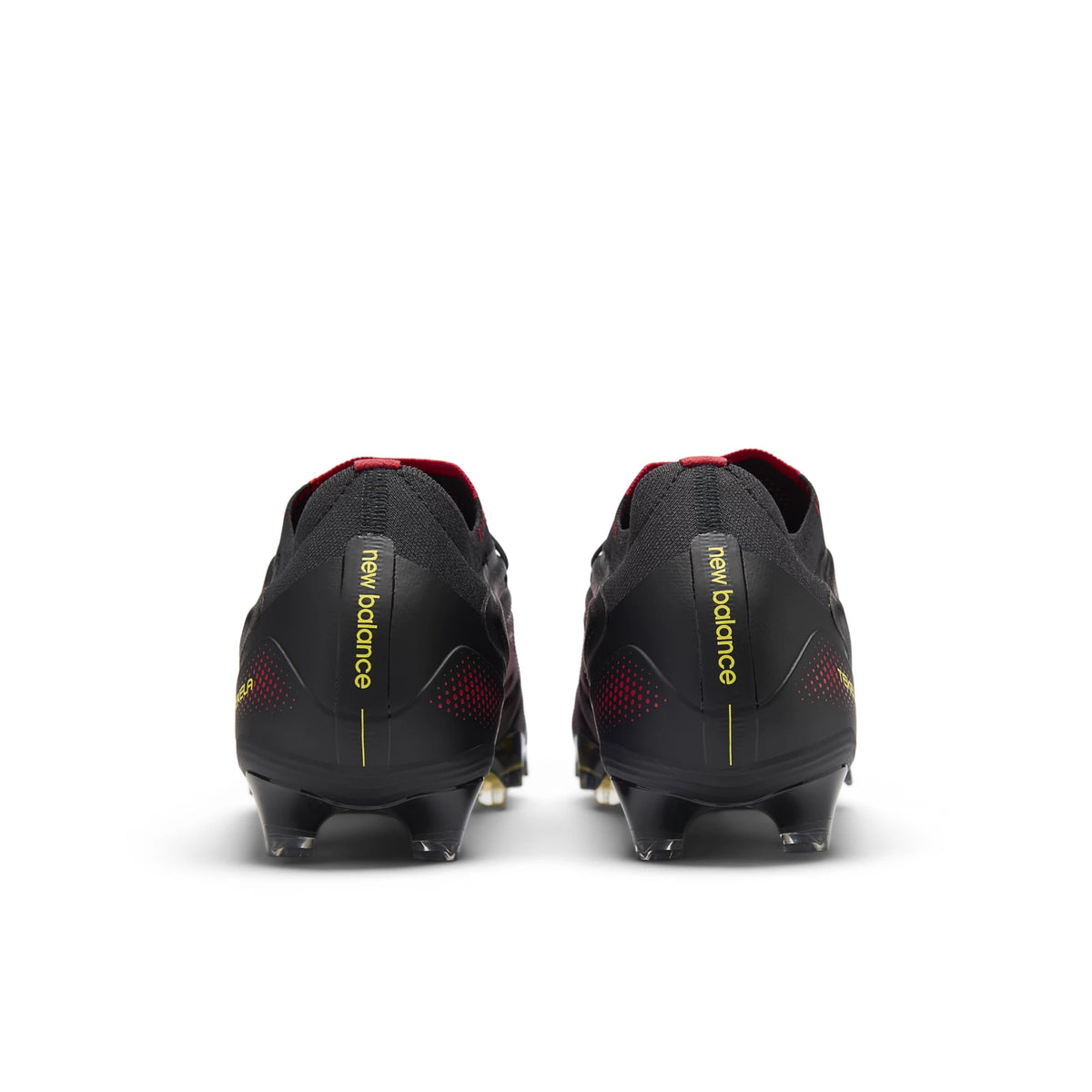New Balance Tekela Elite Low FG V5 Black with Punch Yellow and Fire Cracker