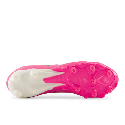 New Balance Tekela Team Low FG V5 Pink Heat with Metallic Gold and Pink Satin