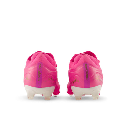 New Balance Tekela Team Low FG V5 Pink Heat with Metallic Gold and Pink Satin