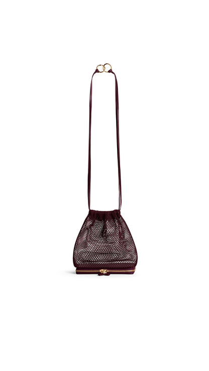 Alaïa Le Pochon Bag In Fishnet