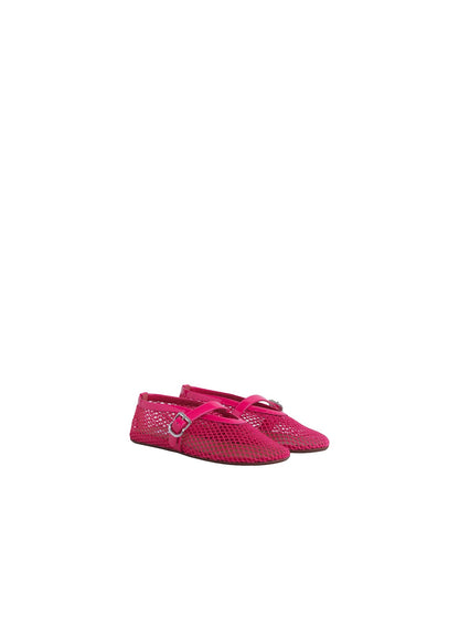 Alaïa Ballet Flats In Fishnet