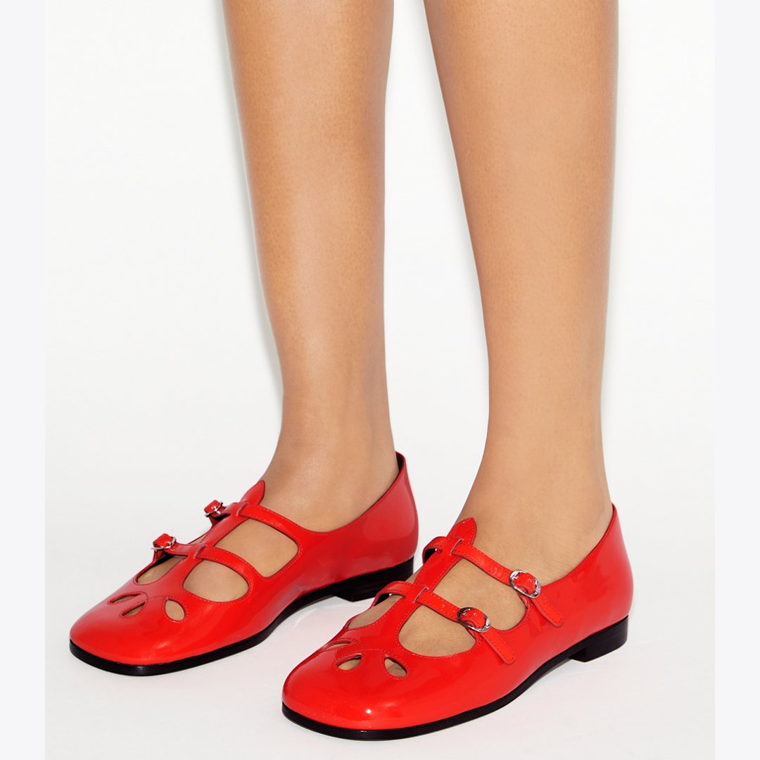Tory Burch Violet Mary Jane BLAZING RED