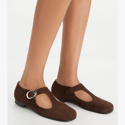 Tory Burch Violet T-Strap DARK COCOA