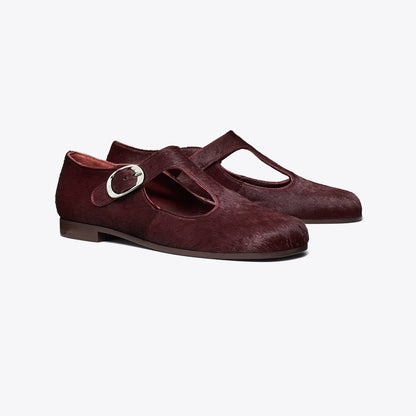 Tory Burch Violet T-Strap DARK CARMINE