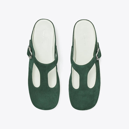 Tory Burch Violet T-Strap Mule WARM TEAL