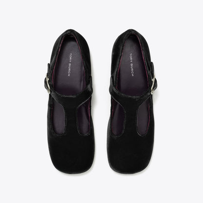 Tory Burch Violet T-Strap PERFECT BLACK
