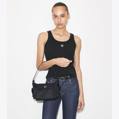Tory Burch Virginia Pocket Shoulder Bag Black