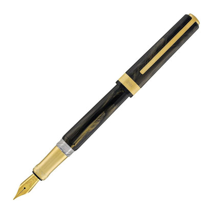 Visconti Black Opera Gold Fountain Pen Fine Nib Kp42-03-Fpf