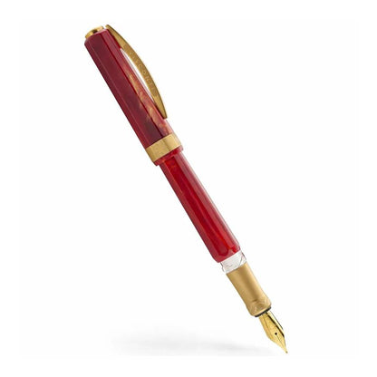 Visconti Opera Gold Fountain Pen Red Fine Nib Kp42-01-Fpf
