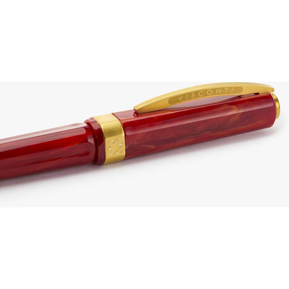 Visconti Opera Gold Fountain Pen Red Fine Nib Kp42-01-Fpf