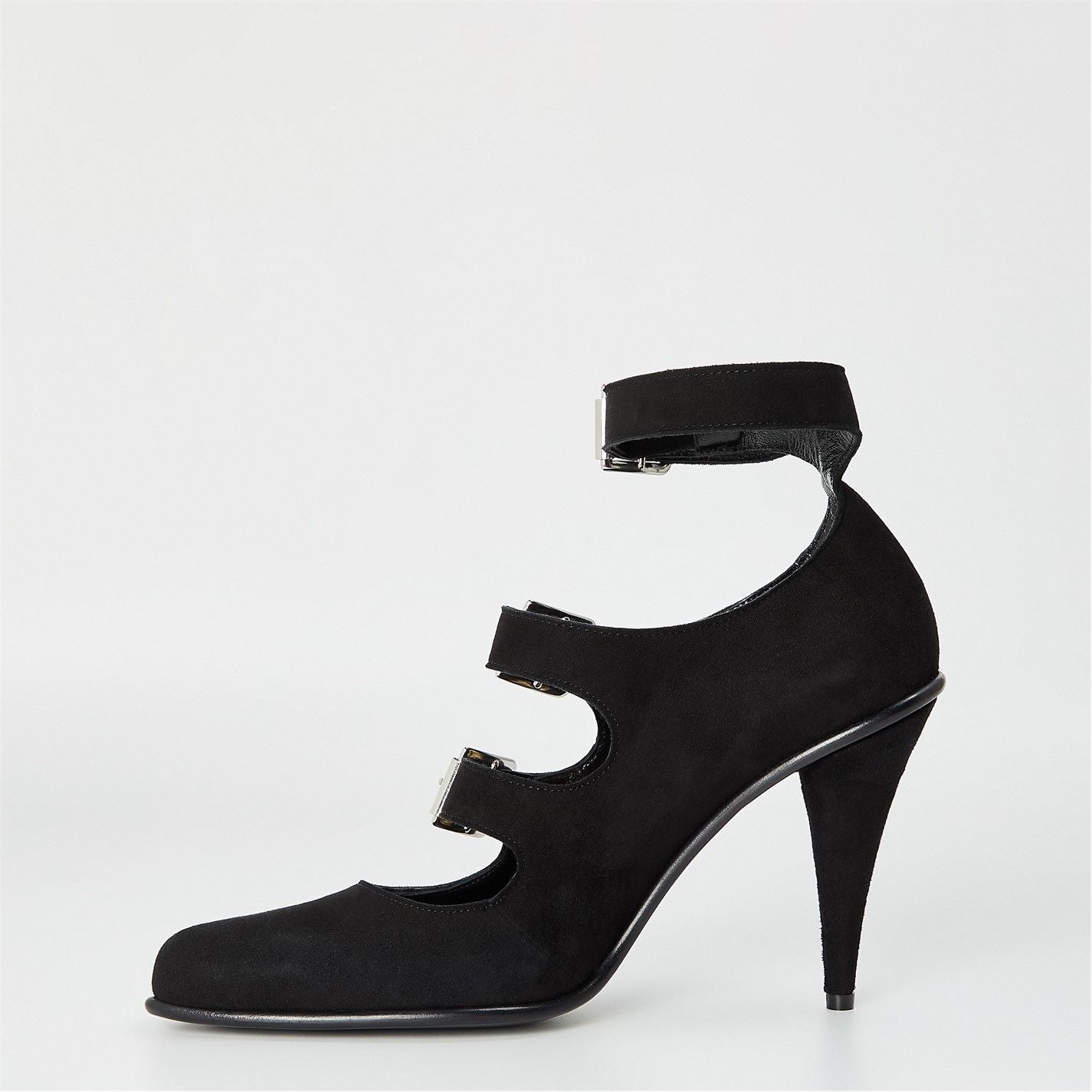  Viv Savage Hgh Heel  Ld54 Black Suede