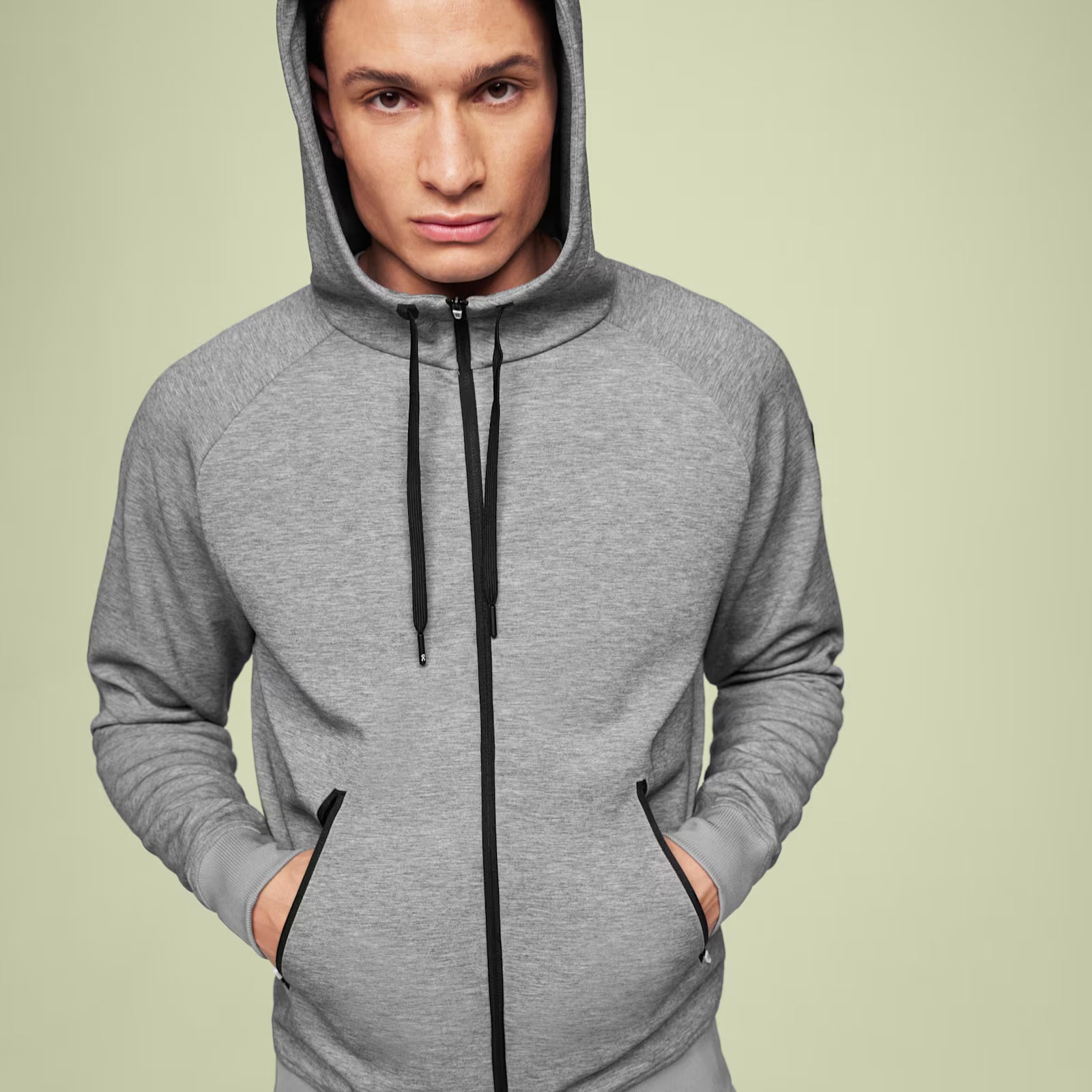 On Zipped Hoodie Grey