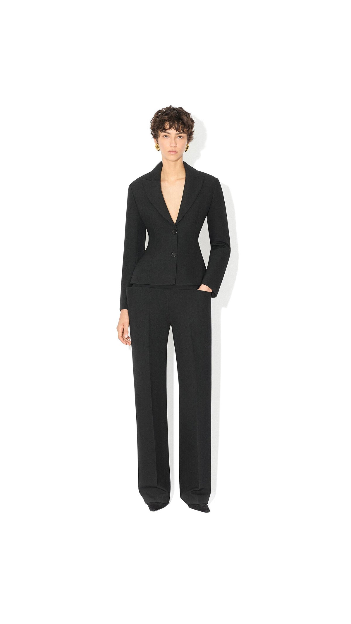 Alaïa Light Wool Single-Breasted Jacket