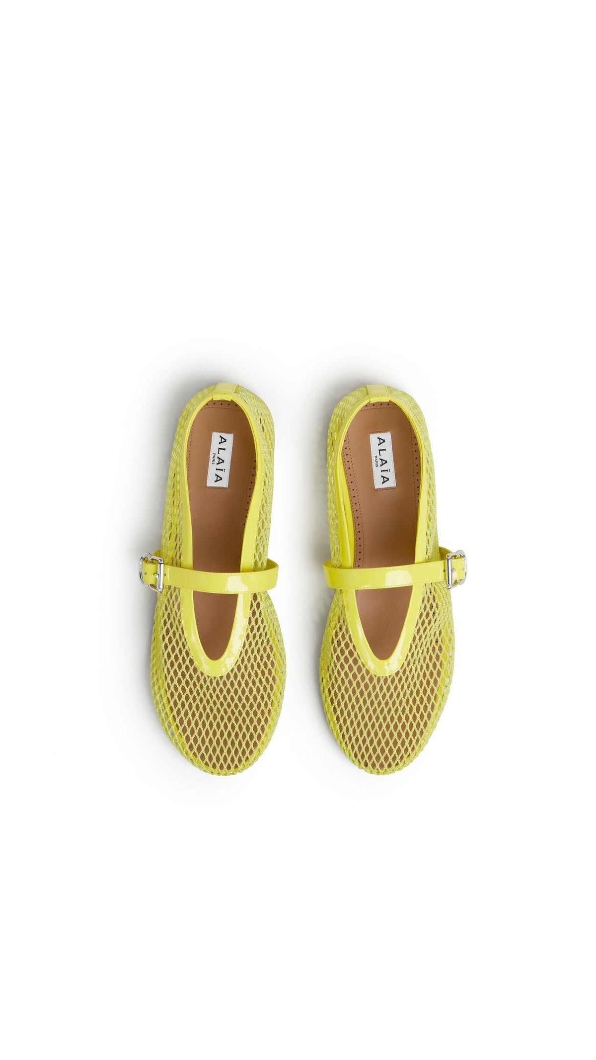 Alaïa Ballet Flats In Fishnet