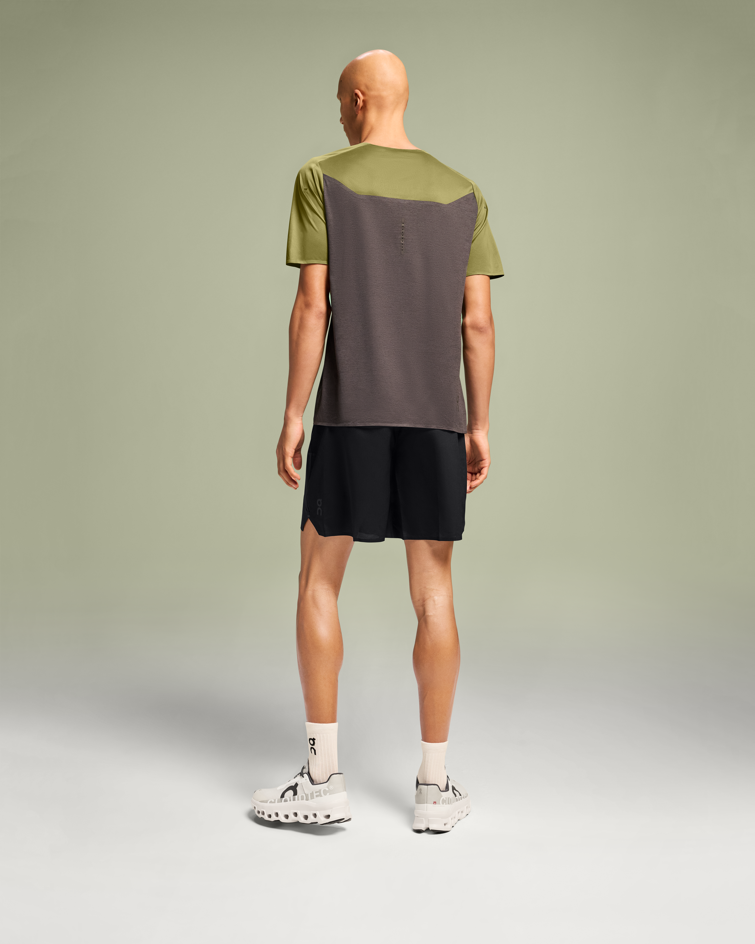 on lightweight shorts Black