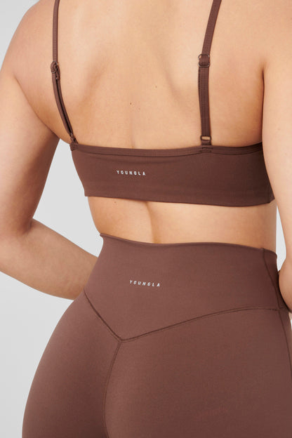 YoungLA W324 Vital Sports Bra Milk Chocolate