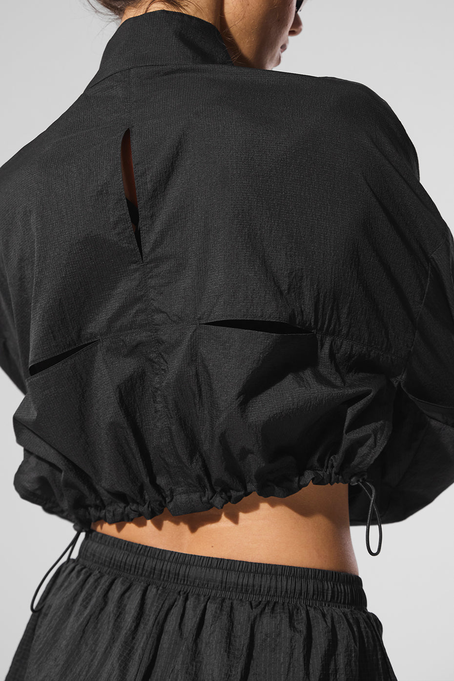 Alo Yoga Women'S Cropped 1/4 Zip Aerial Pullover