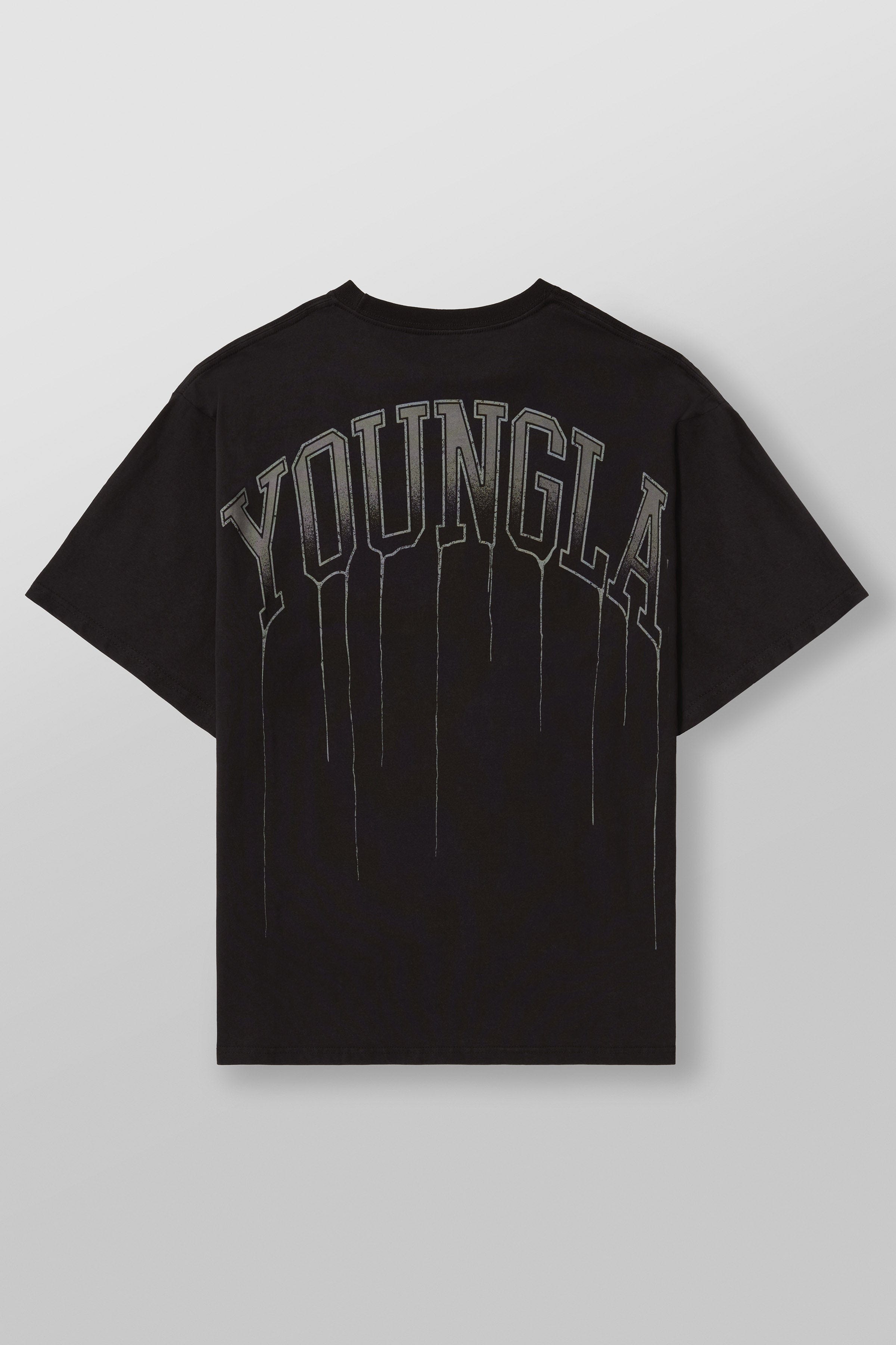YoungLA W428 - Drip Oversized Tee Black Wash