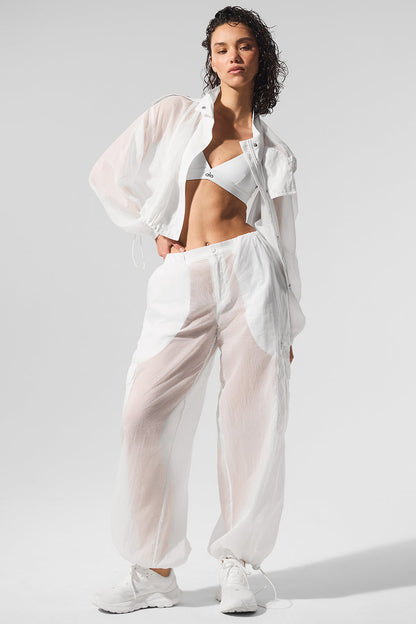 Alo Yoga Women'S Cropped Game Time Full Zip Jacket