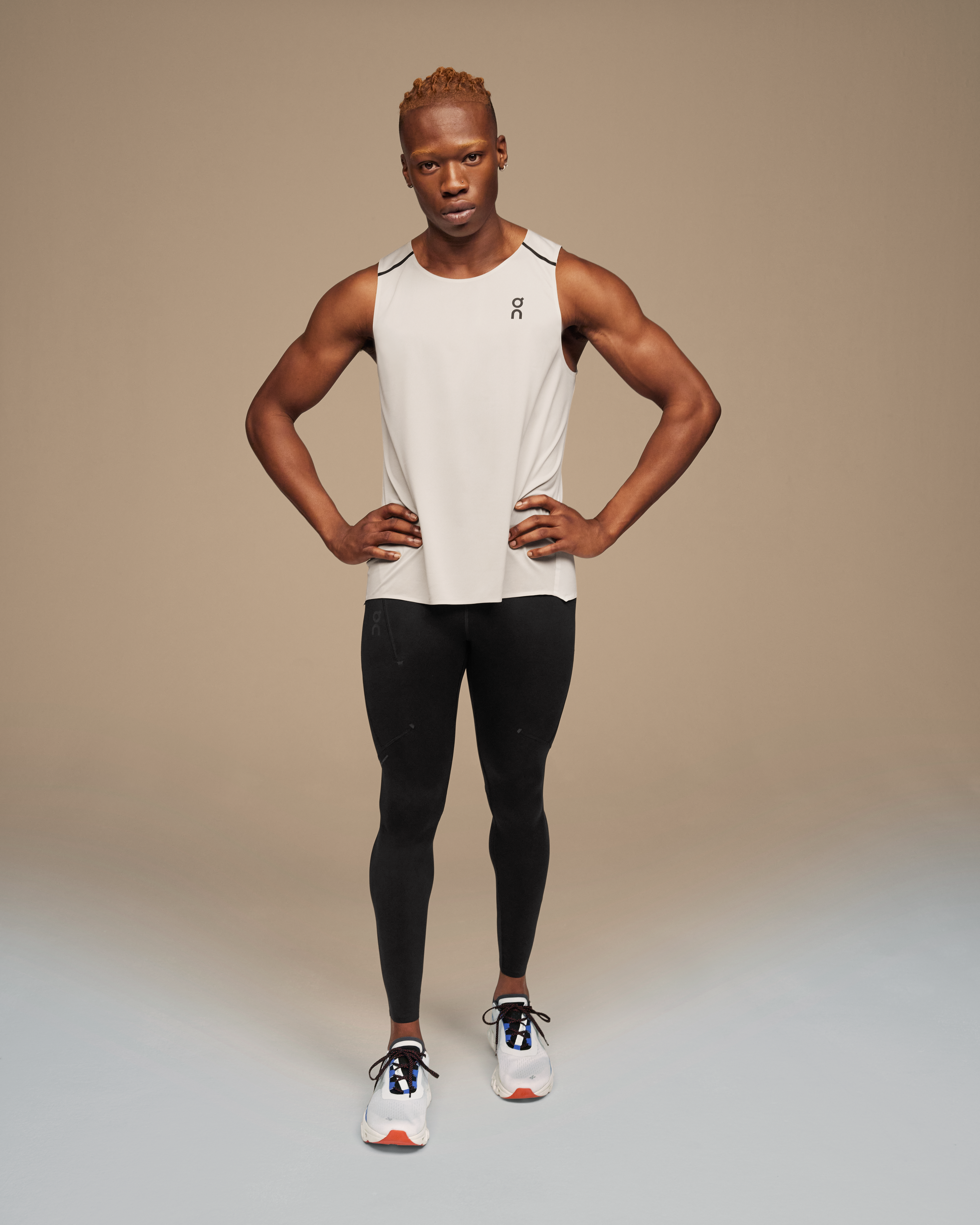 on performance tights Black